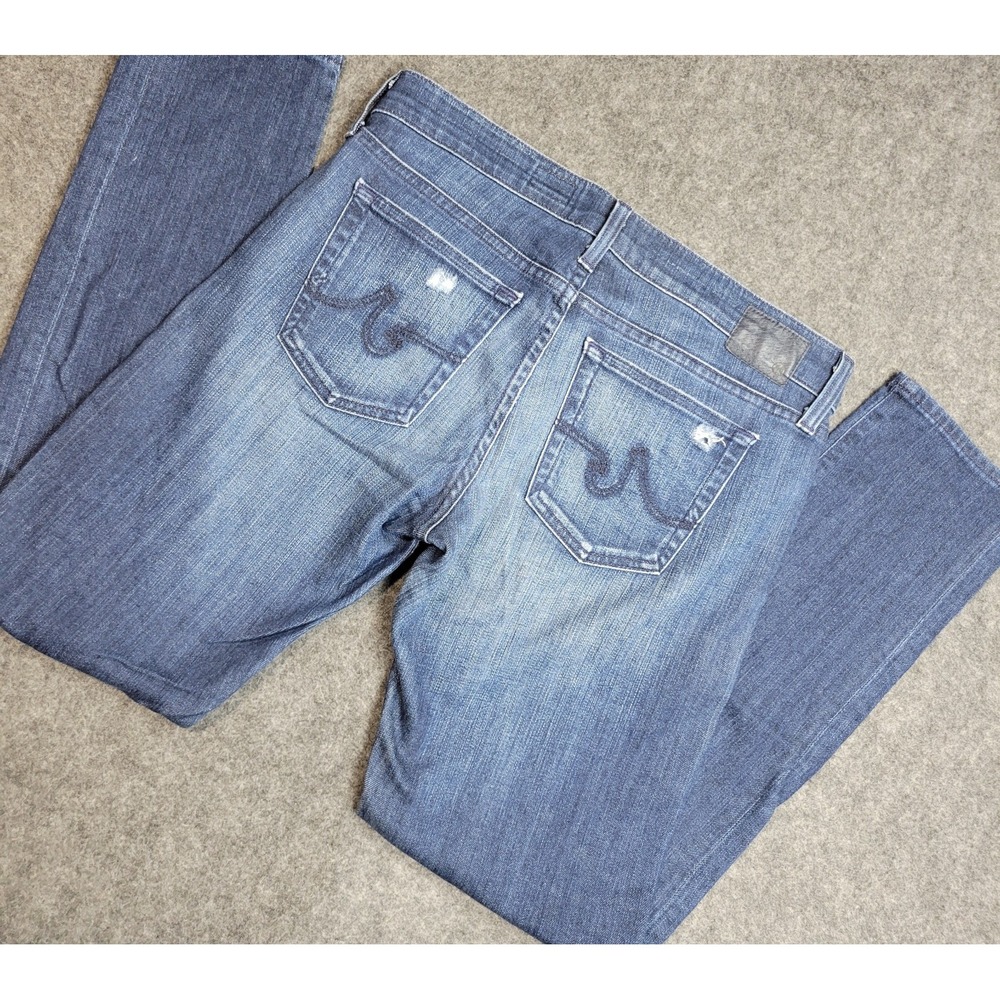 AG Adriano Goldschmied Jeans Womens 28R Blue Denim The Nolan Relaxed Slim Grunge